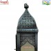 Black Antique Metal Sheet Lantern - Tower Shape Home and Garden Decor