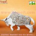 Carved Soap Stone Bull With Net Carving Animal Inside
