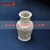 Floral Jaali Design of Carved Flower Pot - Soapstone Carving - 6 Inch Size