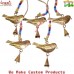 Rustic Birds with Conical Bell String Hanging Home Mobile Wind Chime Deck Garden Decoration