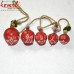 Grappe-de-petite Cloche - Small Grape Bells - Set of 5 Tiny Cow Bells - Garden Home Decor Garland String
