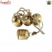 Rustic Cow Bells on Organic Sisal Garland for Home and Garden Decorations