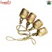 Rustic Cow Bells on Organic Sisal Garland for Home and Garden Decorations