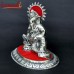 Shiny Silver Resting Ganesha Big White Metal Handicraft Wedding Gifts Favors