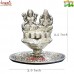 Lakshmi Ganesha Deepak White Metal Return Gifts for Indian Wedding