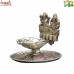 Lakshmi Ganesha Deepak White Metal Return Gifts for Indian Wedding