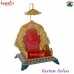 Religious White Metal Meenakari Singhasan - Essence of Every Home