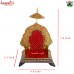 Religious White Metal Meenakari Singhasan - Essence of Every Home