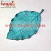 Aqua Green Mutli Purpose Flat Utility Leaf Design Tray - Aluminum Metal Product