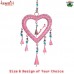 Pink See Through Heart - Iron Outdoor Decorative Wind Chime