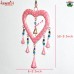 Pink See Through Heart - Iron Outdoor Decorative Wind Chime