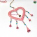 Pink See Through Heart - Iron Outdoor Decorative Wind Chime