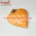 Yellow Puffy Heart - Outdoor Decorative Hanging Heart Made of Iron Sheet - Customized Painting