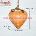 Yellow Puffy Heart - Outdoor Decorative Hanging Heart Made of Iron Sheet - Customized Painting