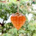 Yellow Puffy Heart - Outdoor Decorative Hanging Heart Made of Iron Sheet - Customized Painting