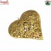 Etched Golden Glittering Iron Sheet Puffy Heart Hanging - Custom Design Size