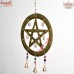Star Shape Stencil Cut Large Iron Sheet Wind Chime - Outdoor Decorative Hanging
