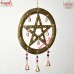 Star Shape Stencil Cut Large Iron Sheet Wind Chime - Outdoor Decorative Hanging