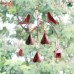 Antique Reproduction Wind Chime - Wrought Iron Hanging Birds and Birds House