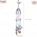 Carousal Type Wind Chime with Hanging Birds and Rustic Bells 