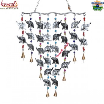 Large Elephant Drape Windchime Garden & Home Decoration, Iron Wind Chime