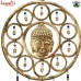 Oversize Buddha Head Round Rustic Decoration Windchime for Home and Garden Ornament