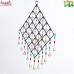 Over Size Diamond Geometrical Wrought Iron Wind Chime Decoration