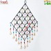 Over Size Diamond Geometrical Wrought Iron Wind Chime Decoration