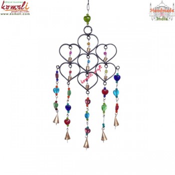 Love Wrought Iron Wind Chime Indian Style Home Garden Wind Bells