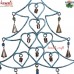 X-Mas Tree Wrought Iron Hanging Wind Chimes Home Garden Decoration