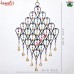 Over Size Oval Geometrical Shape Wind Chime Indian Style Home Patio Garden and Outdoor Decoration