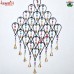 Over Size Oval Geometrical Shape Wind Chime Indian Style Home Patio Garden and Outdoor Decoration