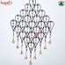 Over Size Oval Geometrical Shape Wind Chime Indian Style Home Patio Garden and Outdoor Decoration