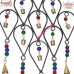 Large Dew Drop Wrought Iron Wind Chime Rustic Bells Colorful Glass Beads