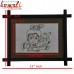 Cute Krishna - Copper Wire Handmade Art Wall Mural Decoration