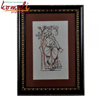 Folk Couple - Copper Wire Art Home Decoration Wall Accent Mural