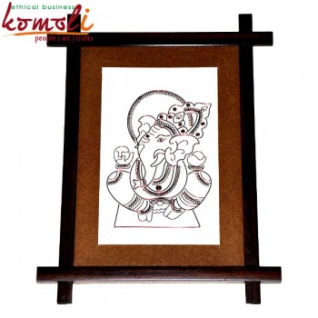 Gajanana Ganesha - Wire Art Wall Mural Accent