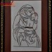 Mother and Child - Copper Wire Art Wall Mural Accent