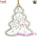 Christmas Tree - Brass Wire Hanging Custom Ornament