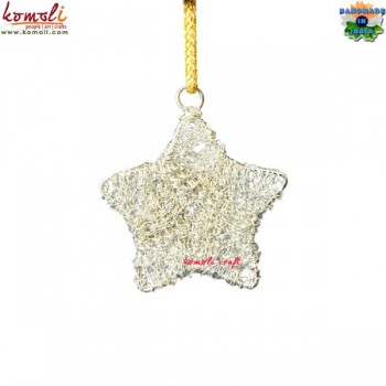 Mesh Star - Brass Wire Ornament - Handmade Wire Art Custom Ornaments Available