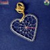 Heart Shape Custom Design Polished Brass Wire Christmas Ornaments Decoration
