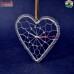 Heart Shape Custom Design Polished Brass Wire Christmas Ornaments Decoration