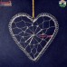 Heart Shape Custom Design Polished Brass Wire Christmas Ornaments Decoration