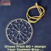 Snowflake - Brass Wire Art Silver Custom Color Size Christmas Ornament Decorations Wholesale