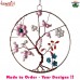 Pearly Tree of Life Home Decoration Wall Accent Beaded Metal Wall Hanging Home Decoration