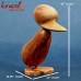 Stupefying Duck and Duckling - Amazing Hand Carved Wood Sculpture Danish Design Home Decoration Figurine