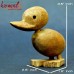 Stupefying Duck and Duckling - Amazing Hand Carved Wood Sculpture Danish Design Home Decoration Figurine