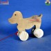 Lovely Puppy - Wooden Pull Toy - Natural Wooden Finish - Safe Wooden Toy