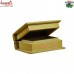 Book Shaped Hand Carved Wooden Box - Small