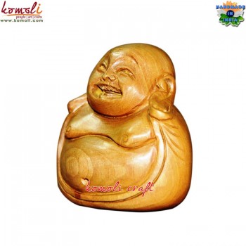 Feng Sui Budal - Wooden Laughing Buddha